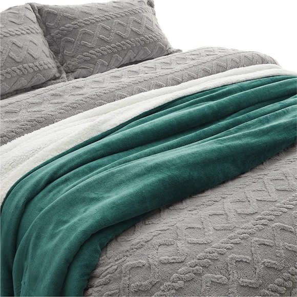 New Sherpa Fleece Throw Blanket for Couch - Thick Fuzzy Warm Soft Blank… - Picture 7 of 12